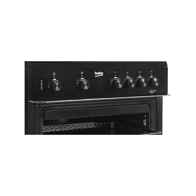 BEKO 60CM BLACK CERAMIC COOKER KTC611K 